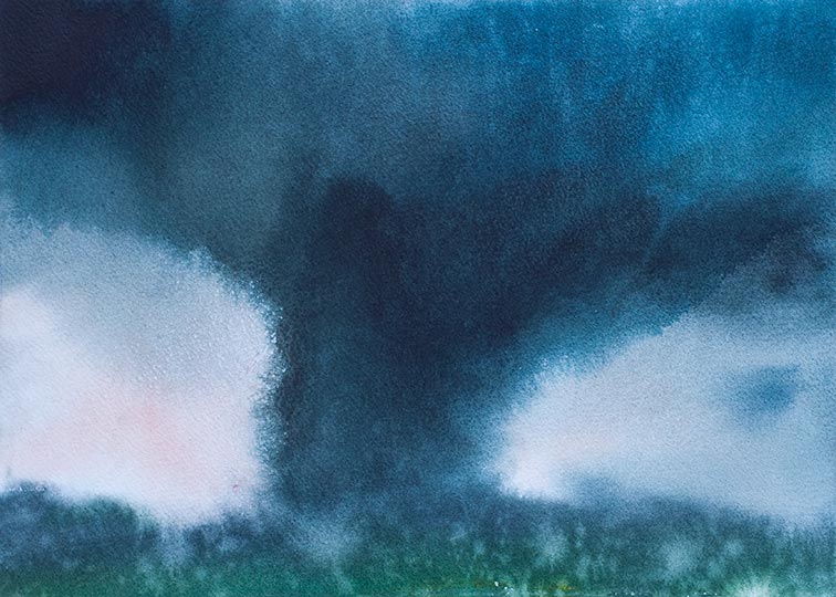 Robert Spellman Tornado Watercolor